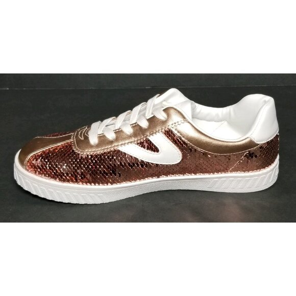 TRETORN CAMDEN SEQUIN WHITE / DARK PINK CHILD SIZE 5 NEW IN BOX LE-03 A-R - Picture 3 of 12